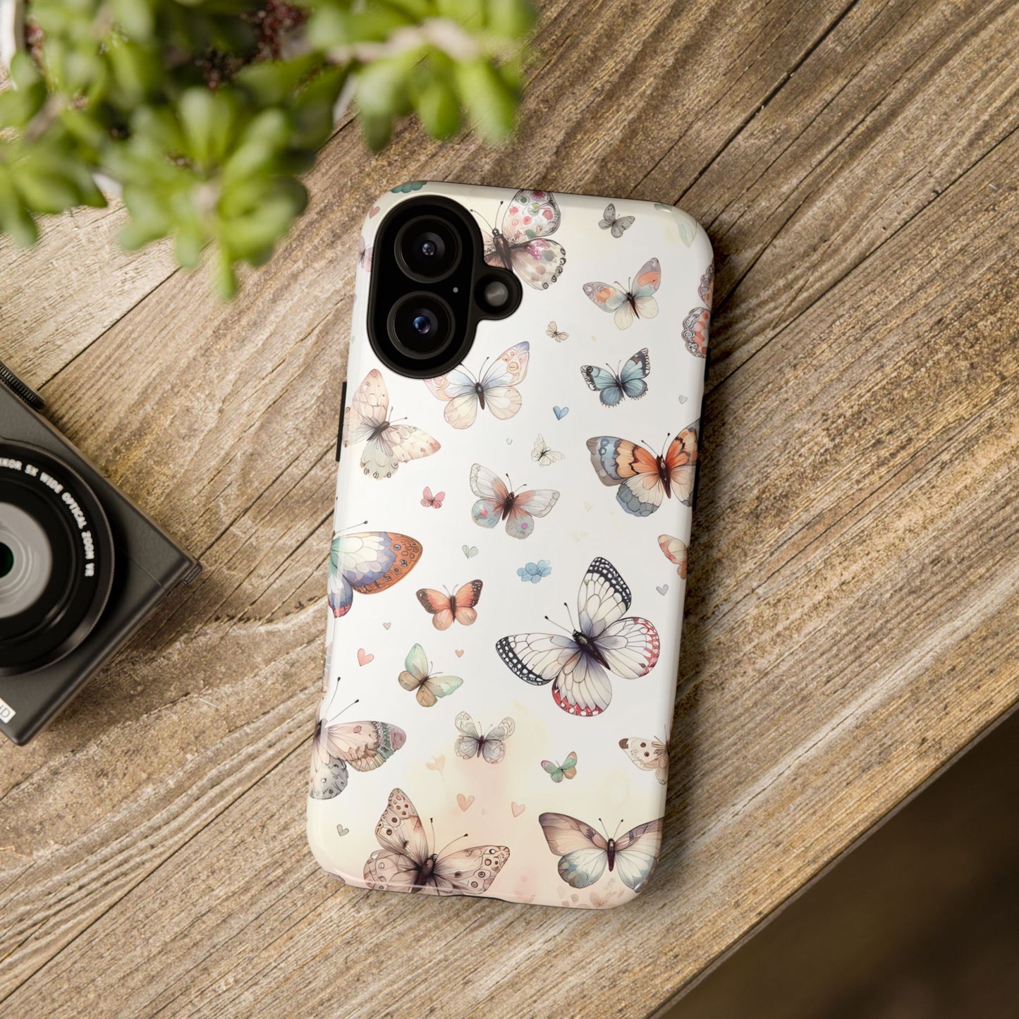 Watercolor Butterfly Phone Case for iPhone & Samsung