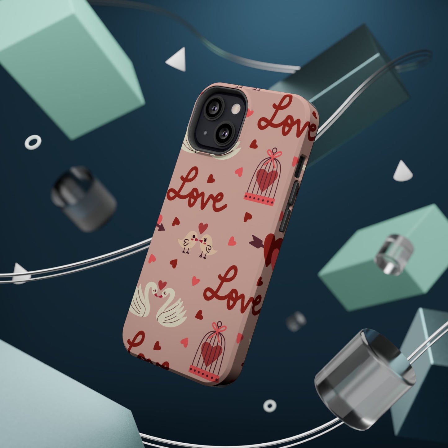 Lovebirds & Swans MagSafe iPhone Case