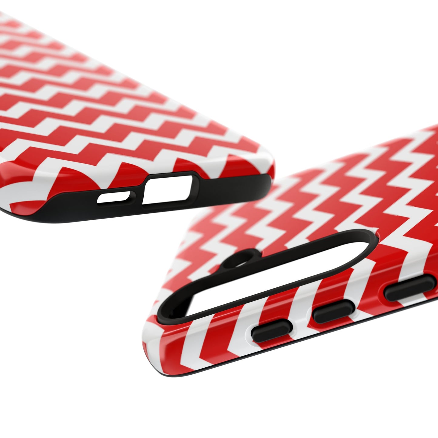 Bold Red & White Chevron – Modern Geometric Samsung Galaxy Case