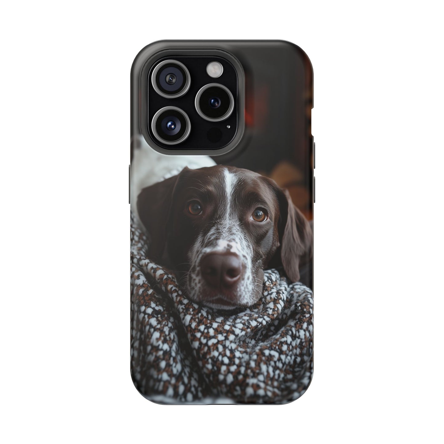 Majestic German Shorthaired Pointer MagSafe iPhone Case – Sunset Prairie Design