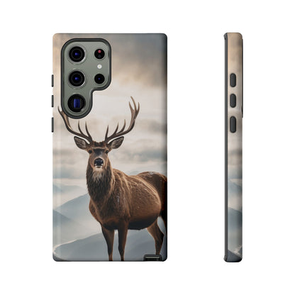 Alpine Majesty: Stag in Snow – Samsung Galaxy Case