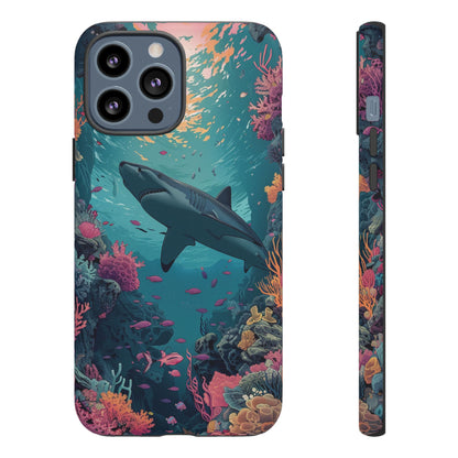 Ocean Shark Coral Reef iPhone Case