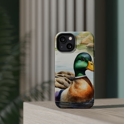 Serene Duck Reflection - MagSafe iPhone Case