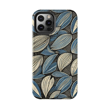 Botanical Leaf Pattern iPhone Case - Nature-Inspired Protective Cover