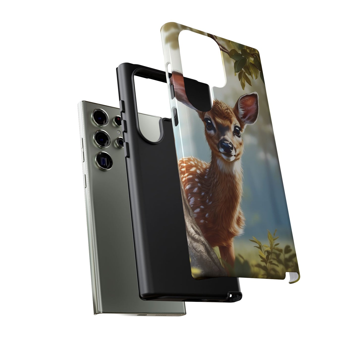 Whimsical Fawn in a Sunlit Forest Samsung Galaxy Case