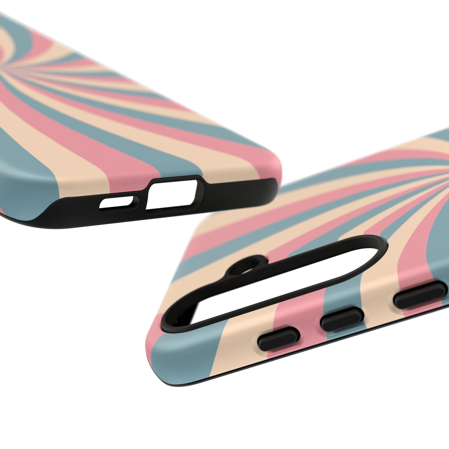 Vintage Pastel Swirl  Samsung Galaxy Case – Dual-Layer Protection with 70s-Inspired Design