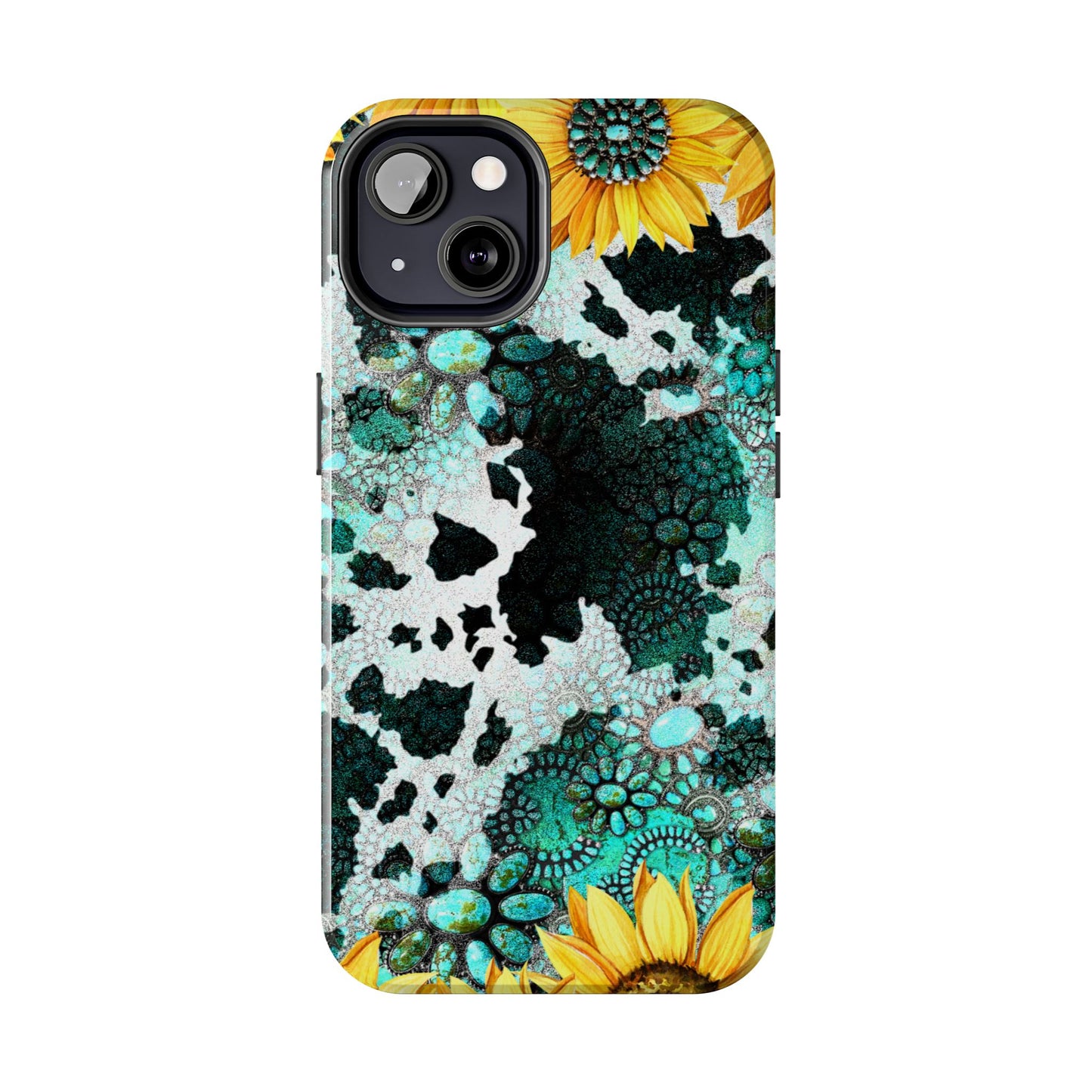 Boho Turquoise Sunflower Lace - iPhone Series Case