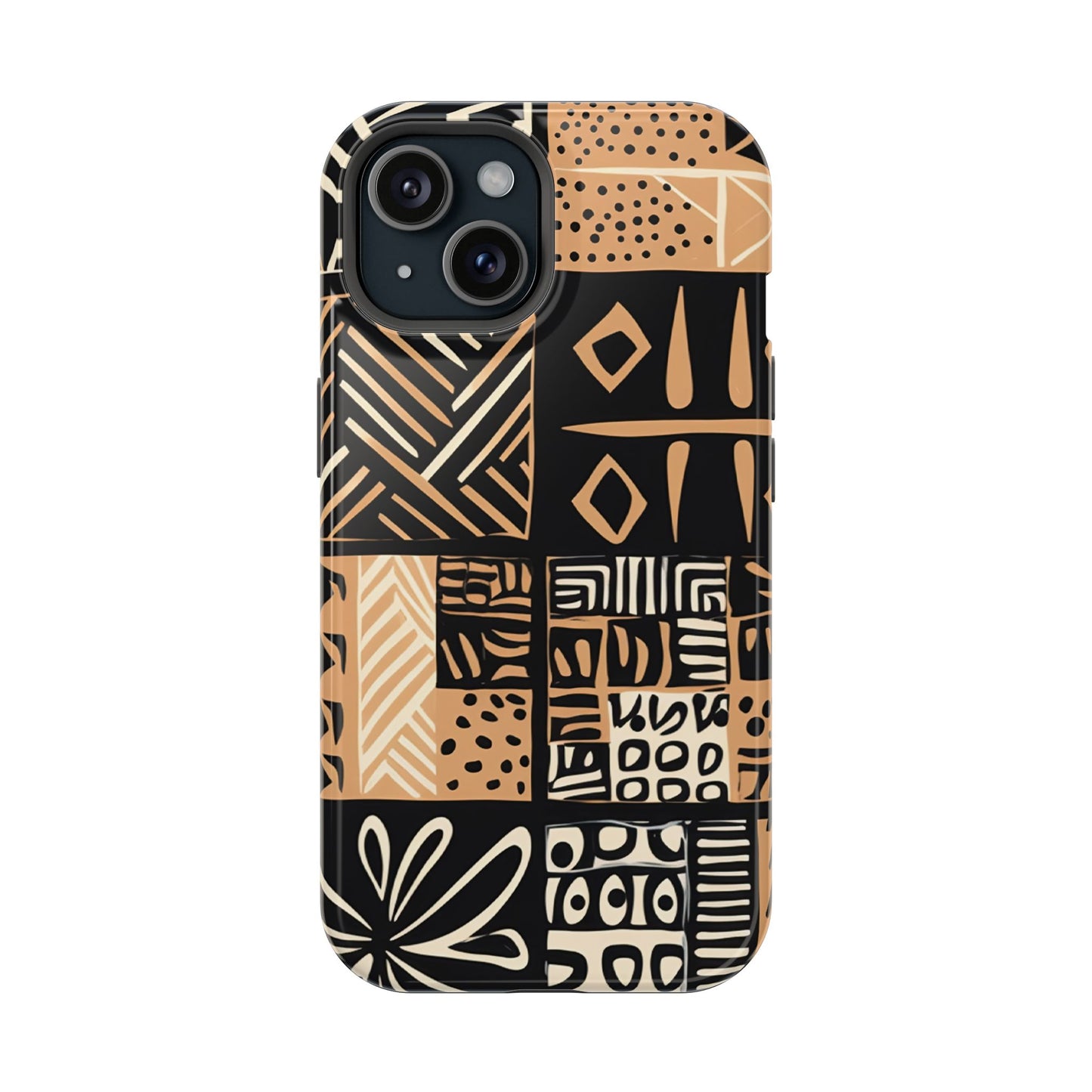 Tribal Geo-Pattern MagSafe Case – Bold Ethnic Design