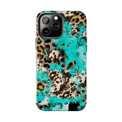 Aqua Splash Leopard - iPhone Series Case