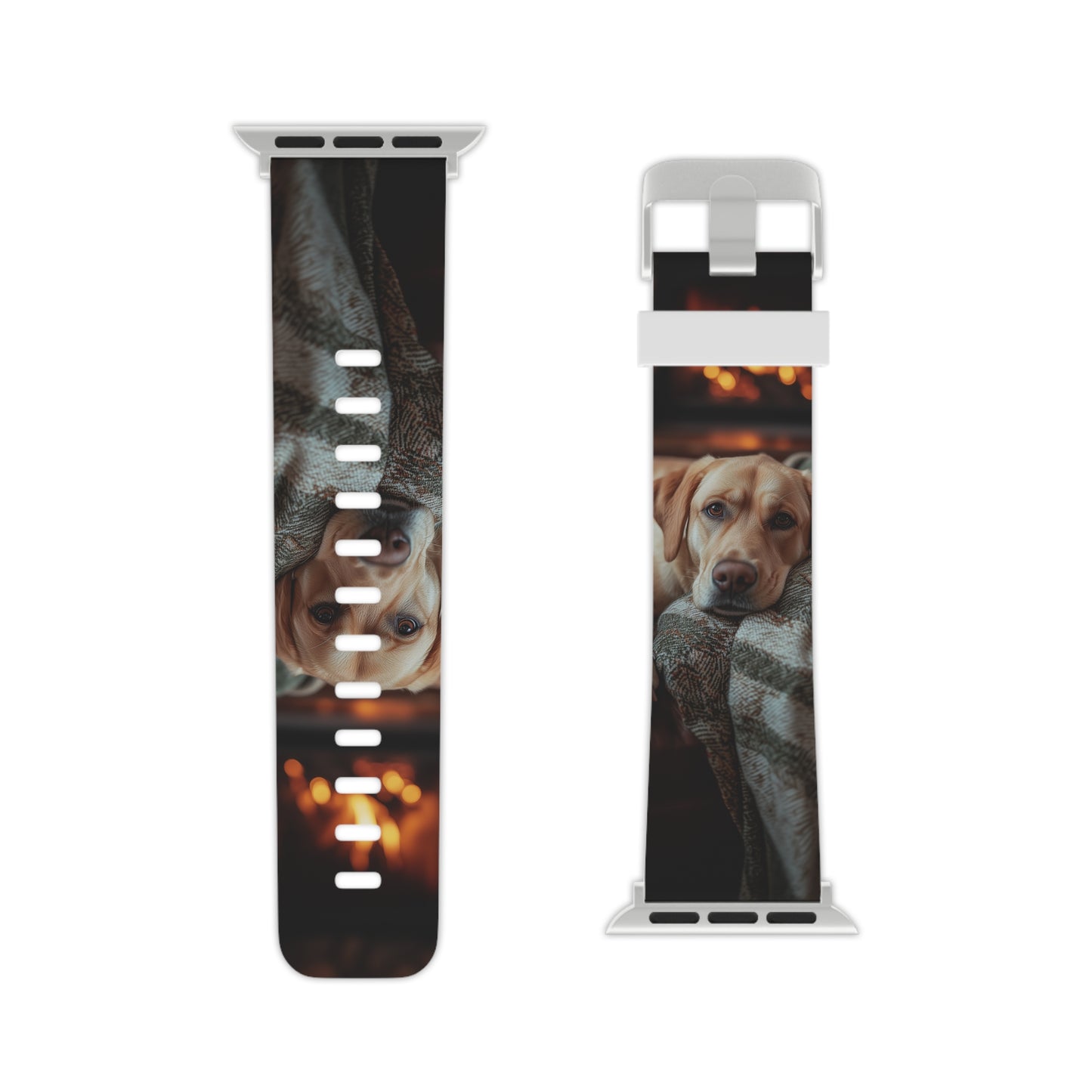 Cozy Labrador by Fireplace Apple Watch Band