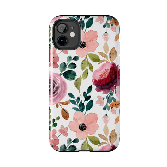 Vintage Garden Floral Watercolor - iPhone Series Case