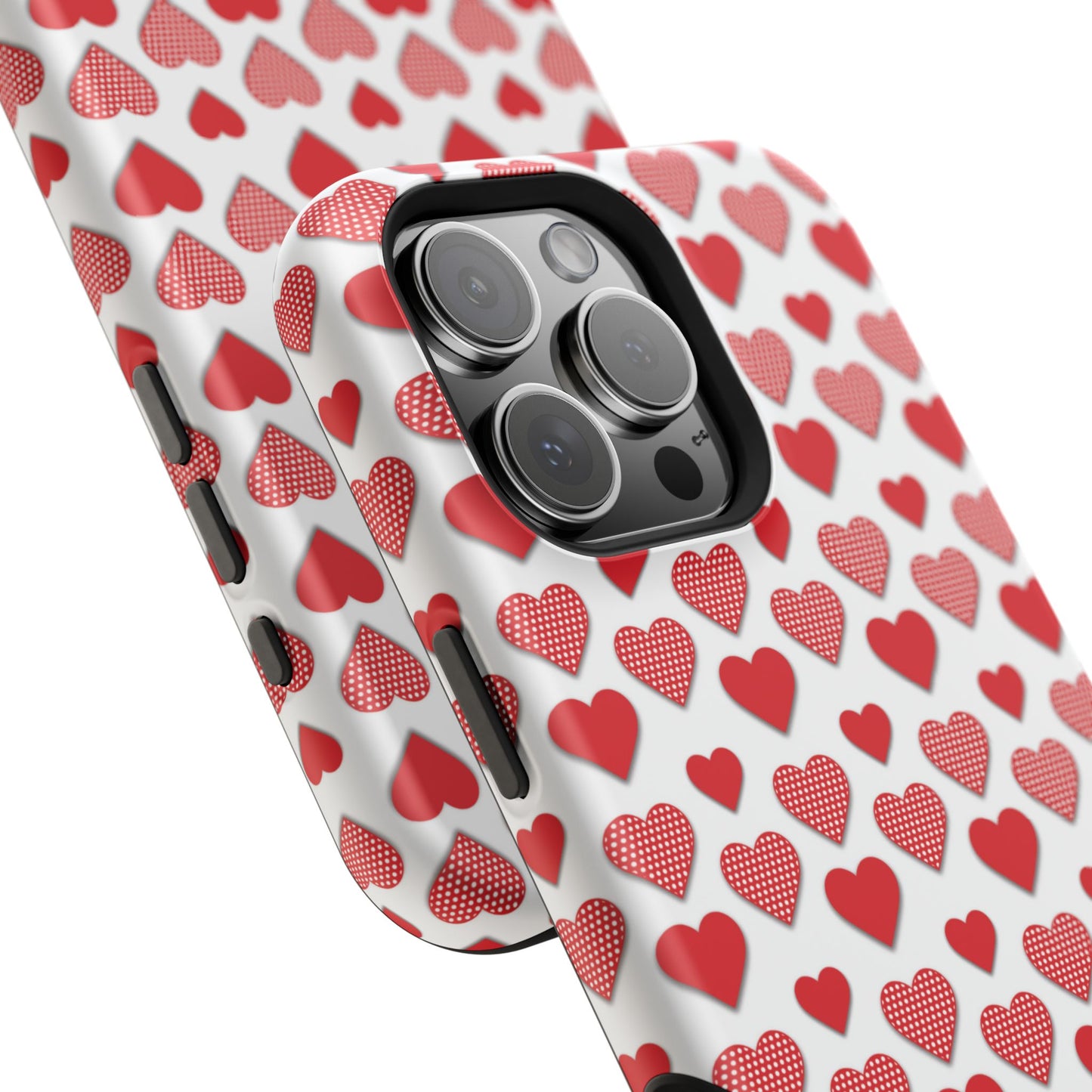 Red & Polka Dot Hearts MagSafe Case