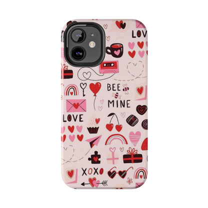 iPhone Case: Bee Mine Love Doodles