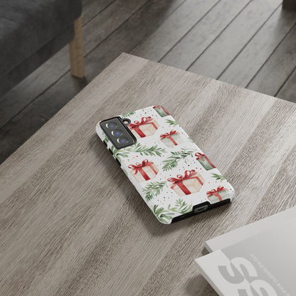 Watercolor Holiday Gifts & Greenery - Samsung Galaxy Series Case