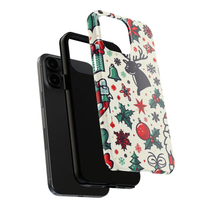 Cartoon Christmas Cheer – iPhone Case