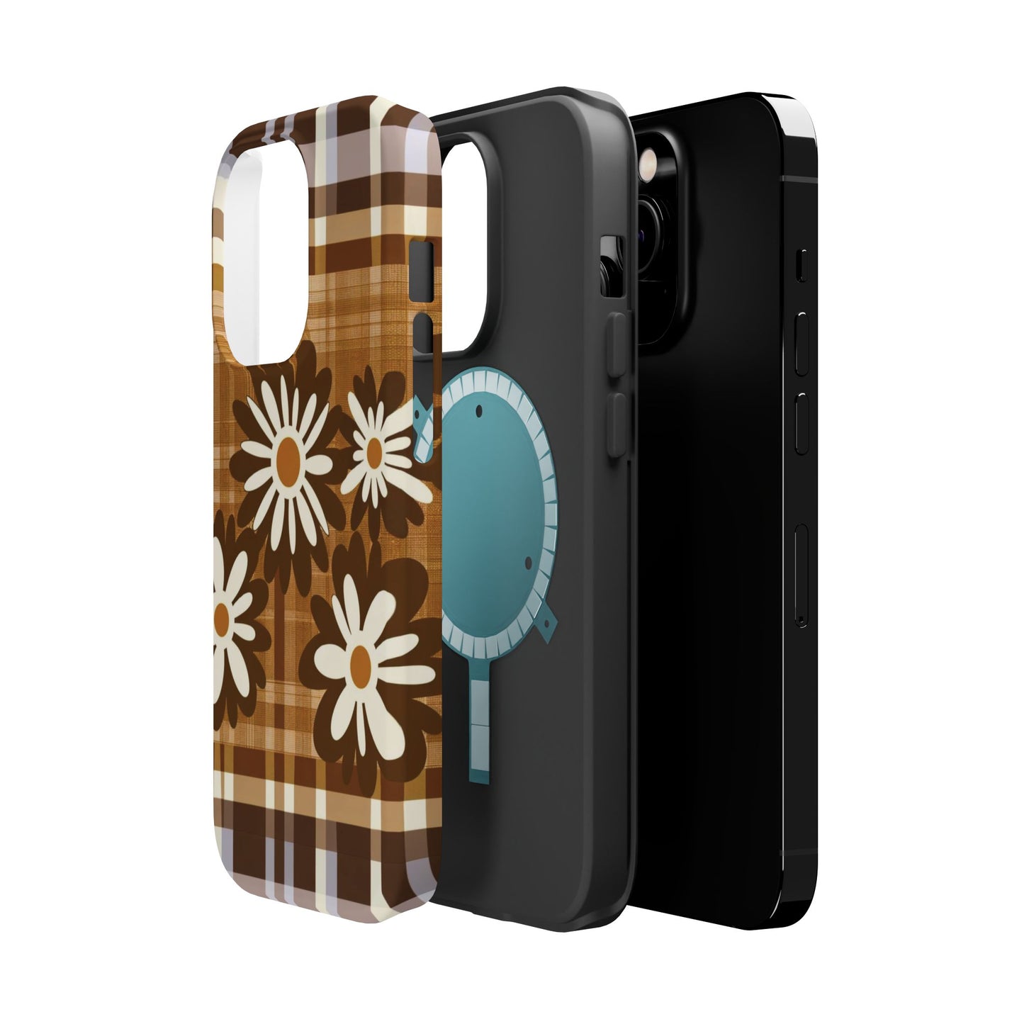 Rustic Bloom Plaid iPhone Case