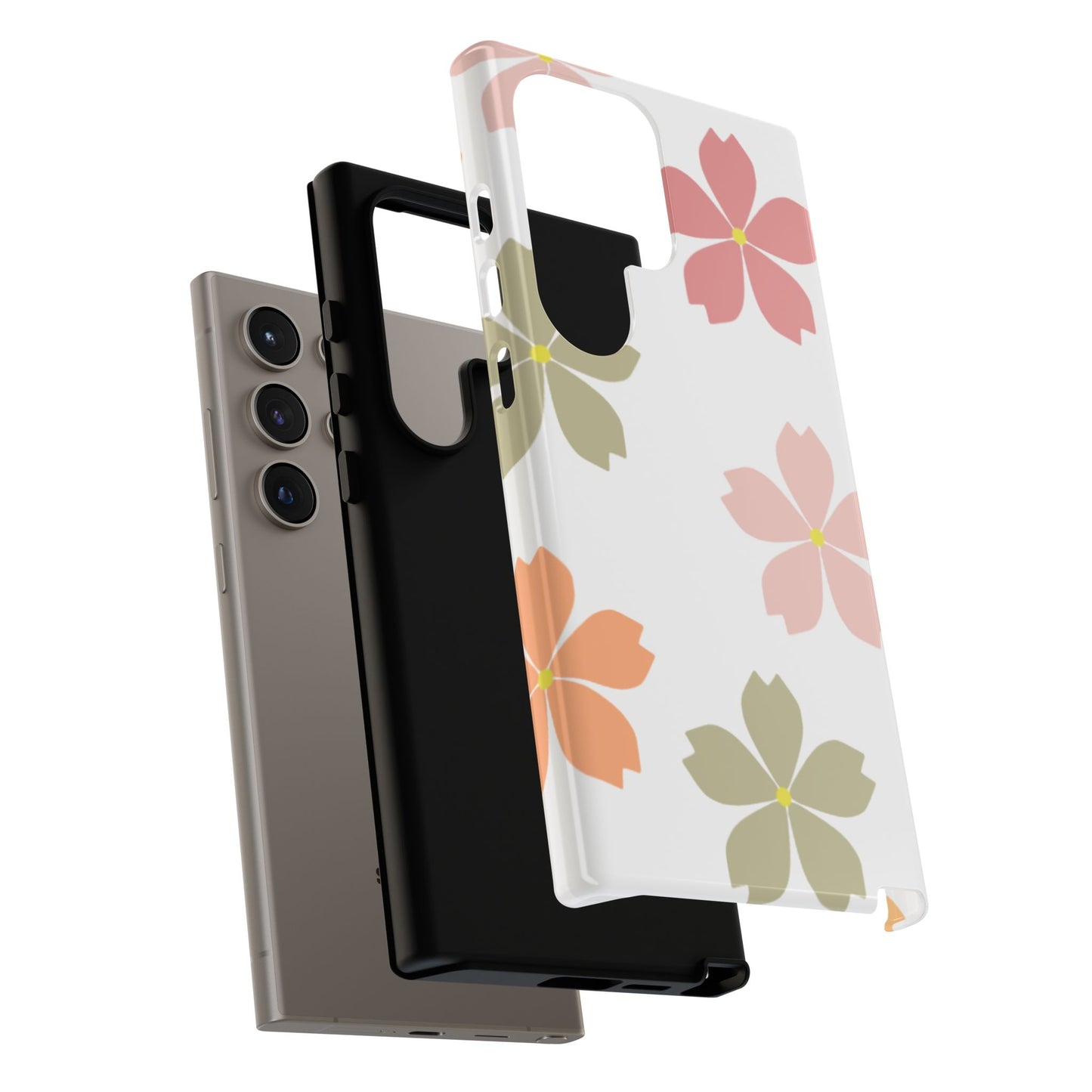 Pastel Sakura Blossom Tough Samsung Galaxy Case – Durable Design with Soft Matte Finish