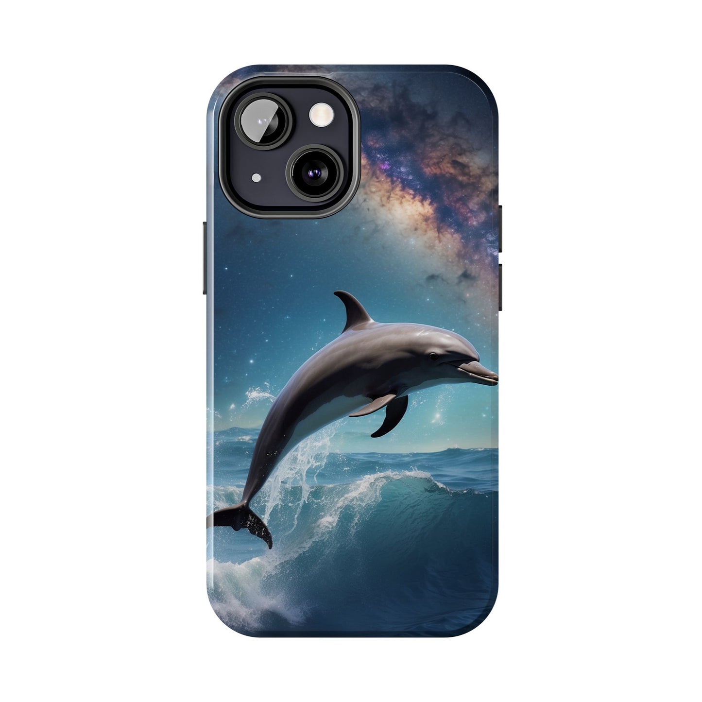 Dolphin Galaxy Splash - iPhone Case