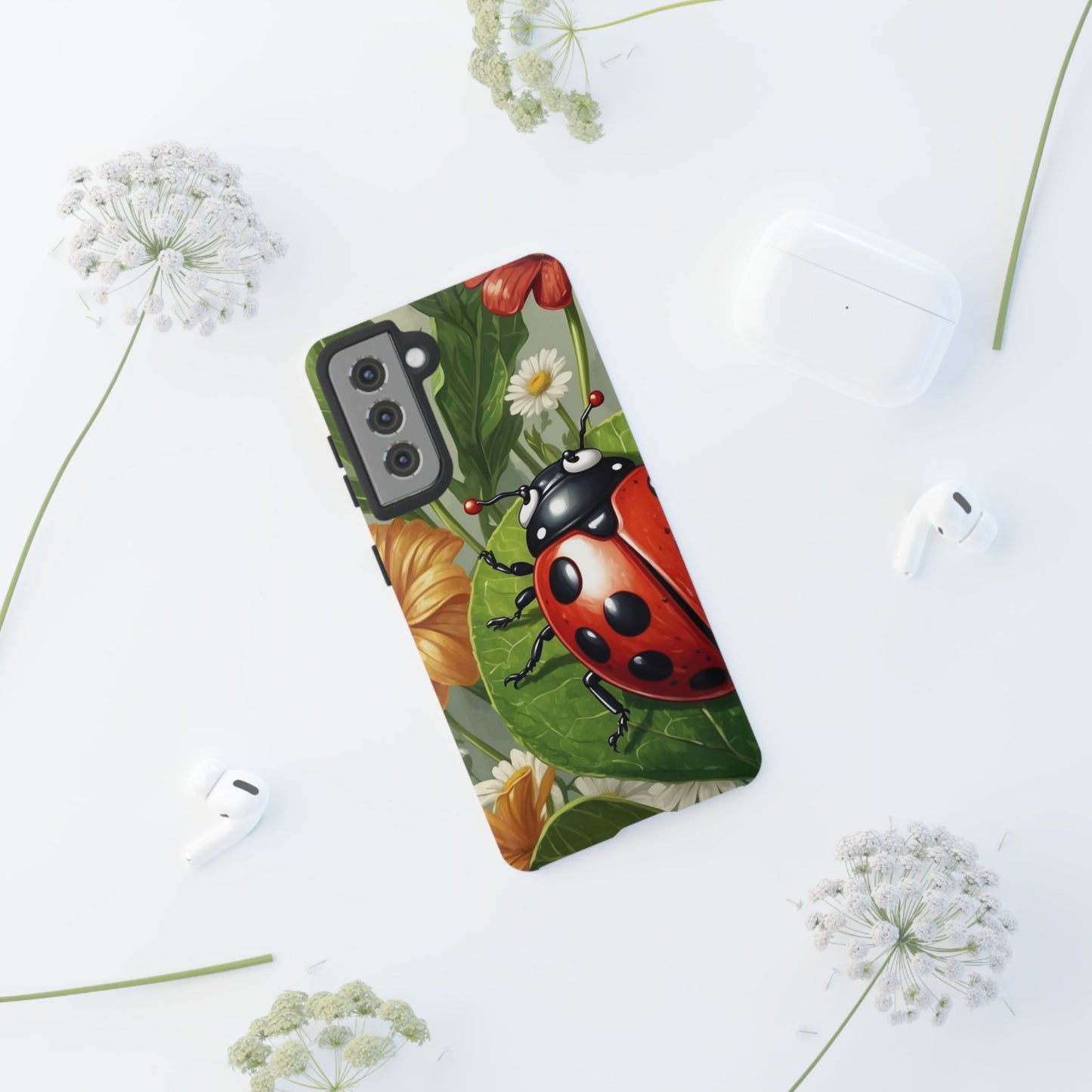 Ladybug Garden Samsung Galaxy Case – Nature-Inspired Design