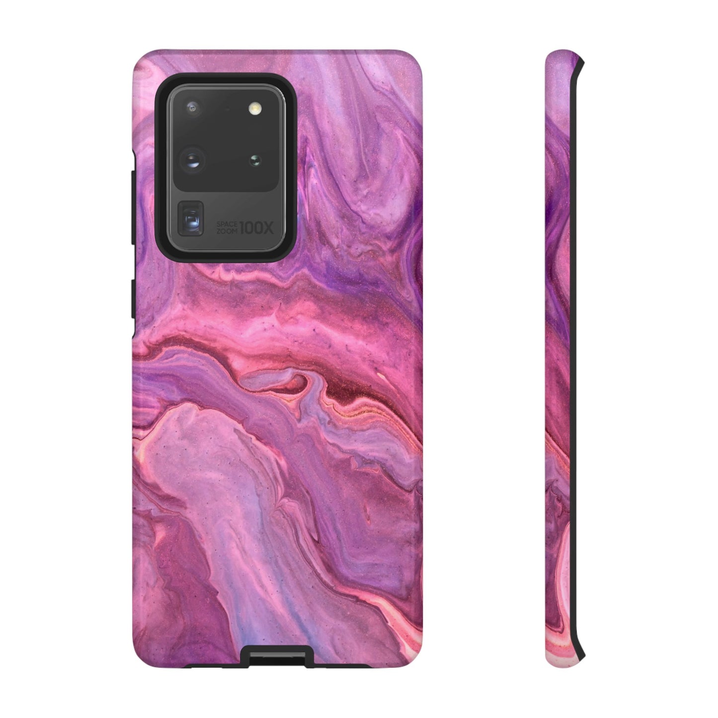 Lavender Dreamscape – Samsung Galaxy Case with Purple & Pink Marble Art