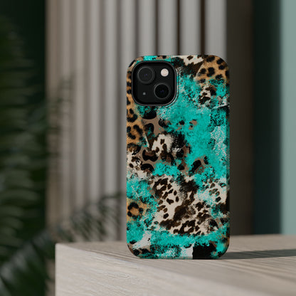 Aqua Splash Leopard - MagSafe iPhone Series Case