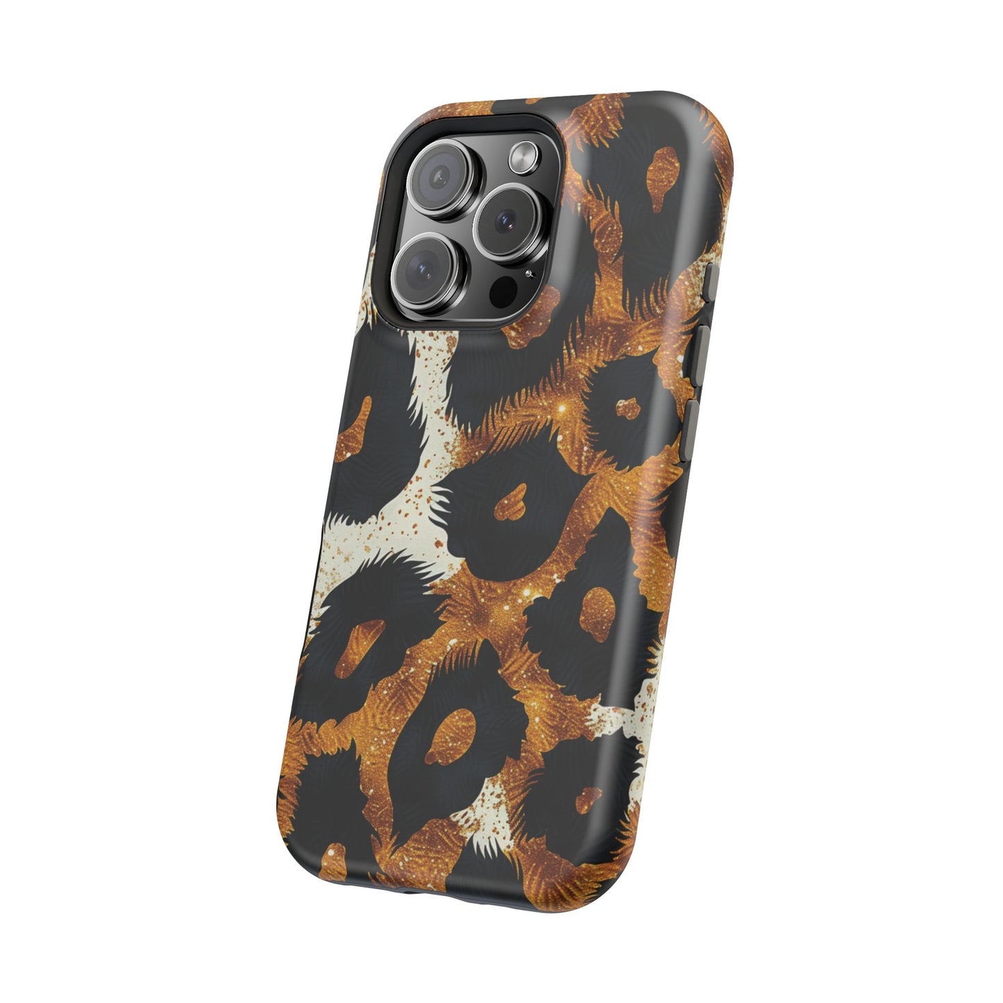 Safari Noir Gold Leopard iPhone Case