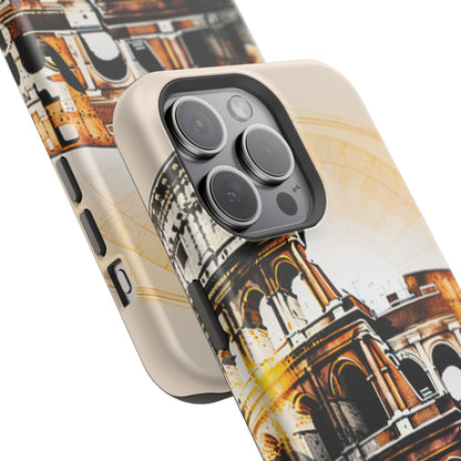 Rome Colosseum MagSafe iPhone Case - Italian Landmark with Wireless Charging Compatibility