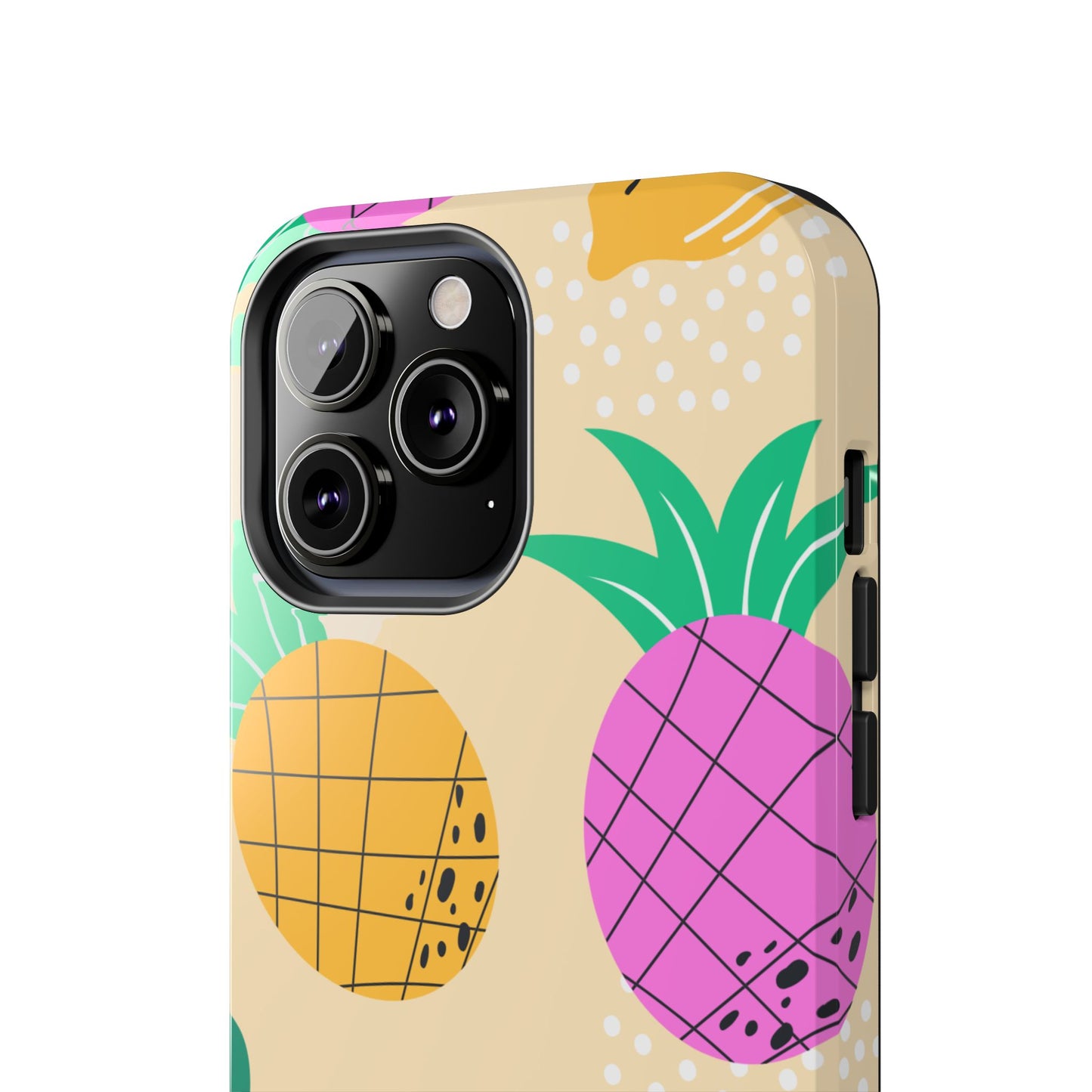 Tropical Pop iPhone Case – Fun Pineapple & Lemon Design with Vibrant Summery Colors