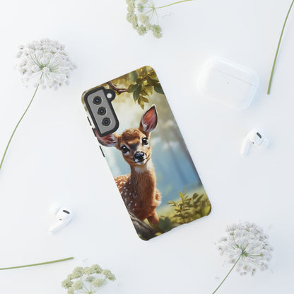 Whimsical Fawn in a Sunlit Forest Samsung Galaxy Case