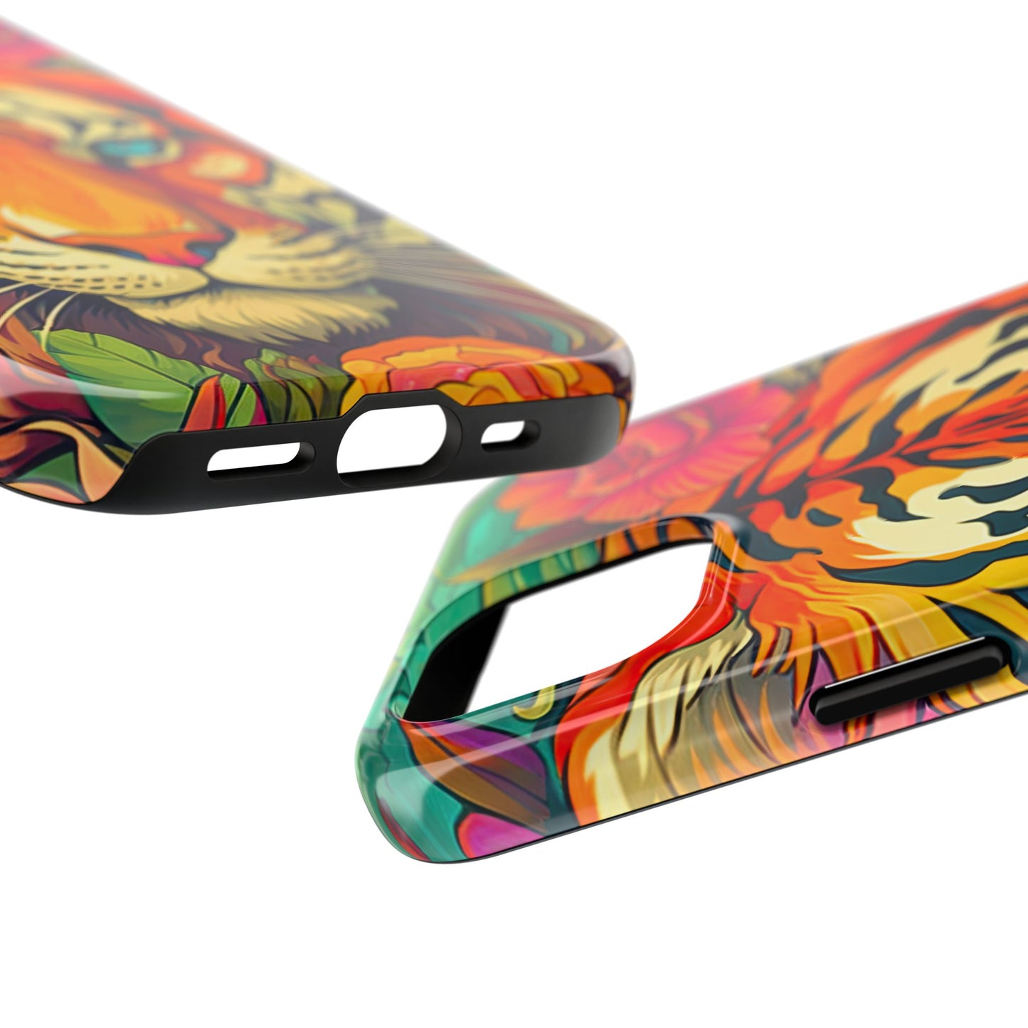 Fierce Rainbow Tiger Art - iPhone Series Case