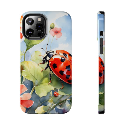 Watercolor Ladybug & Poppy Fields - iPhone Series Case