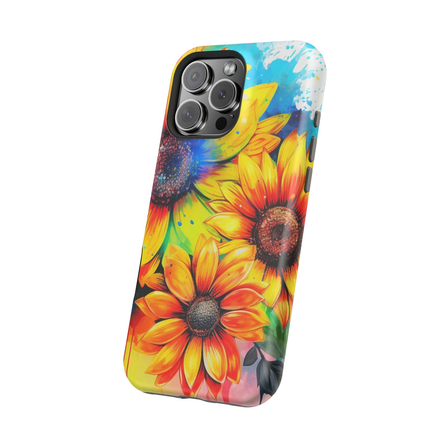 Vibrant Sunflower Splash - MagSafe iPhone Series Case