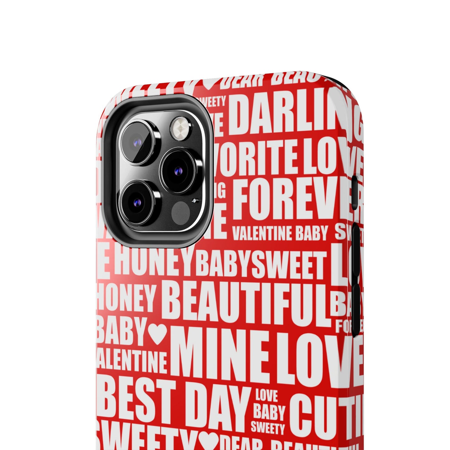 Valentine's Love Typography iPhone Case