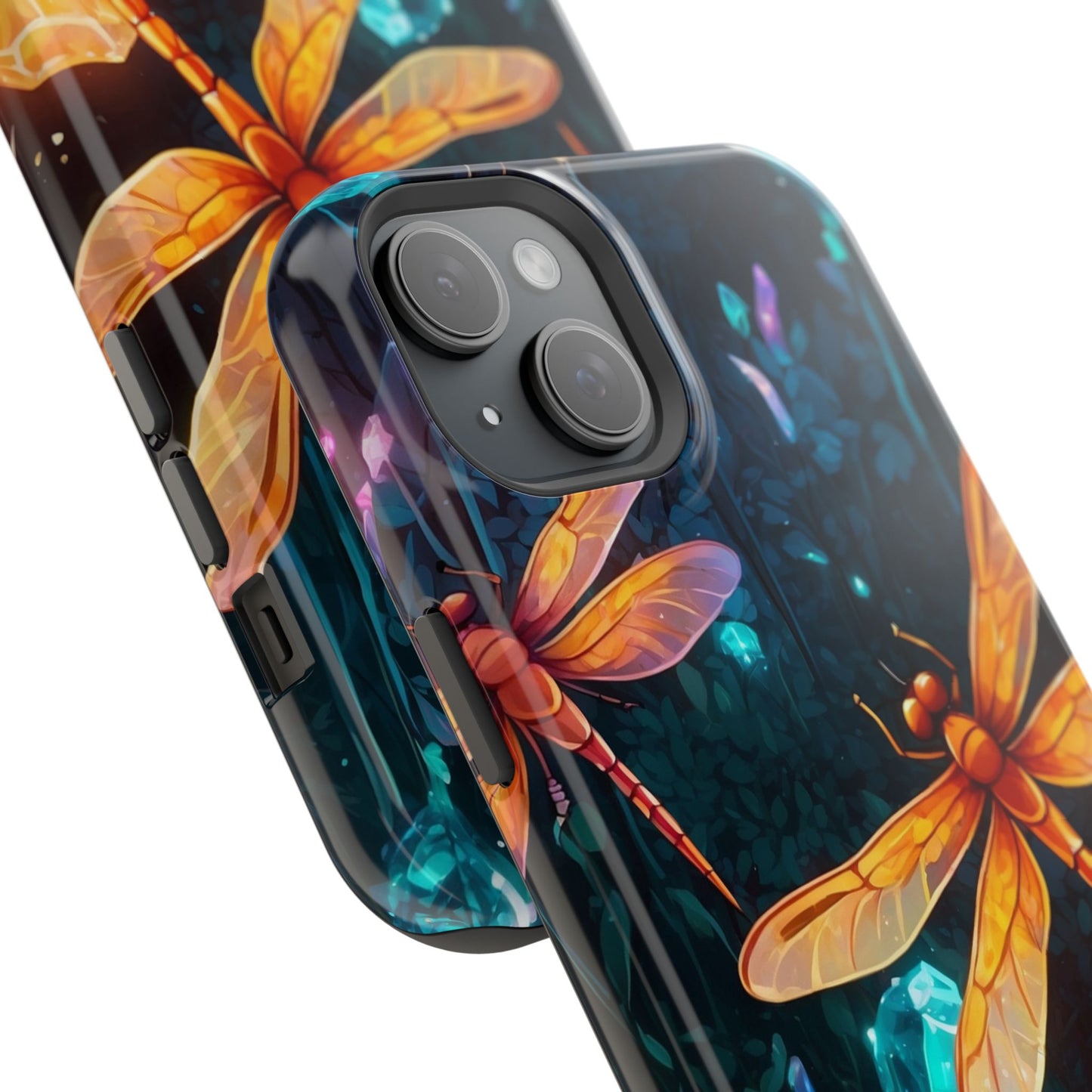 Mystical Dragonflies & Crystals – MagSafe iPhone Series Case