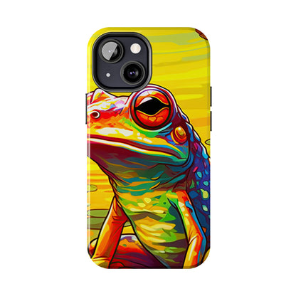 Vibrant Rainbow Frog Design – iPhone Series Case