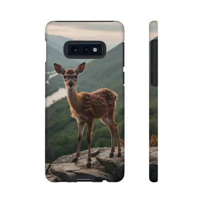 Majestic Fawn Overlooking Mountain Vista Samsung Galaxy Case