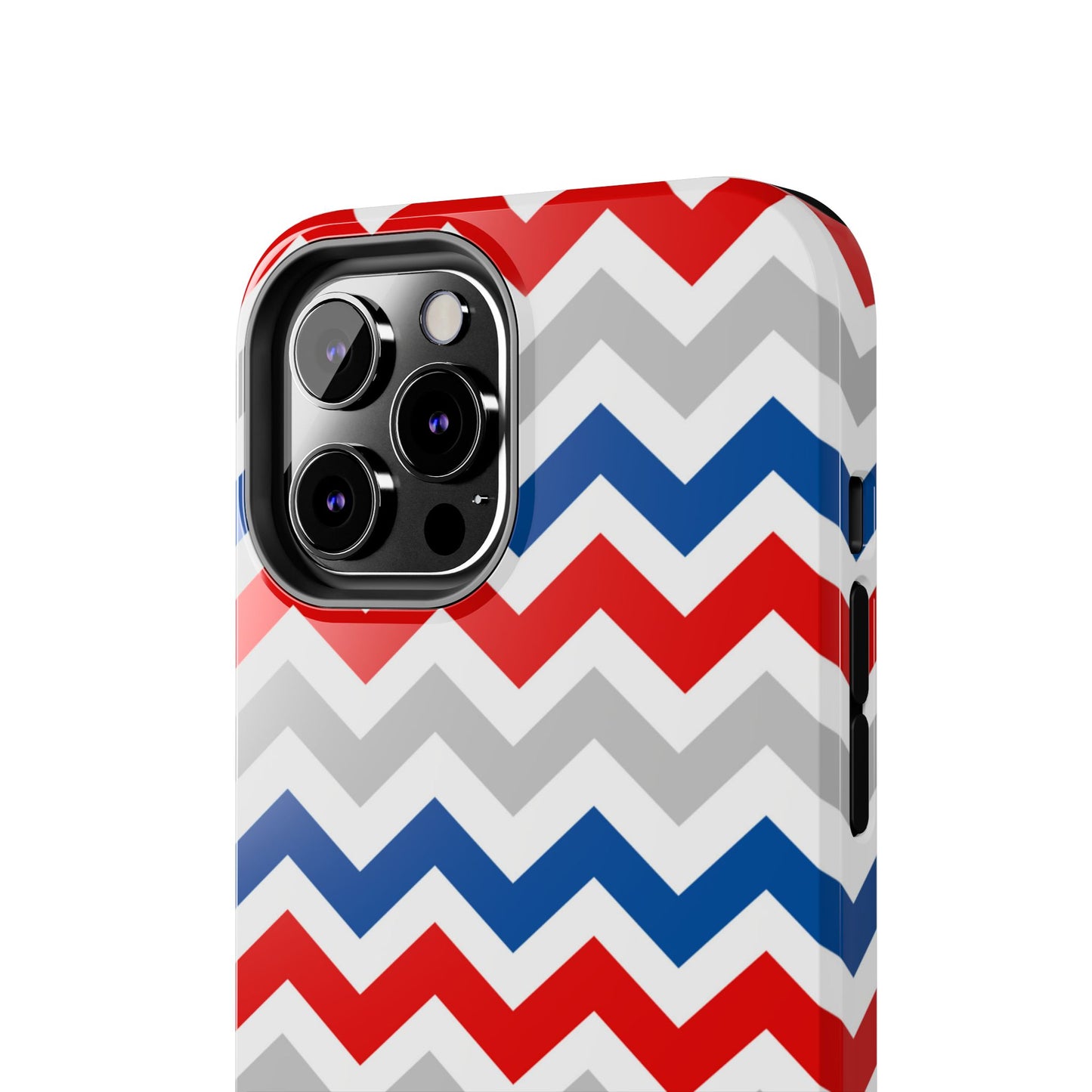 Patriotic Red, White & Blue Chevron – Geometric iPhone Case