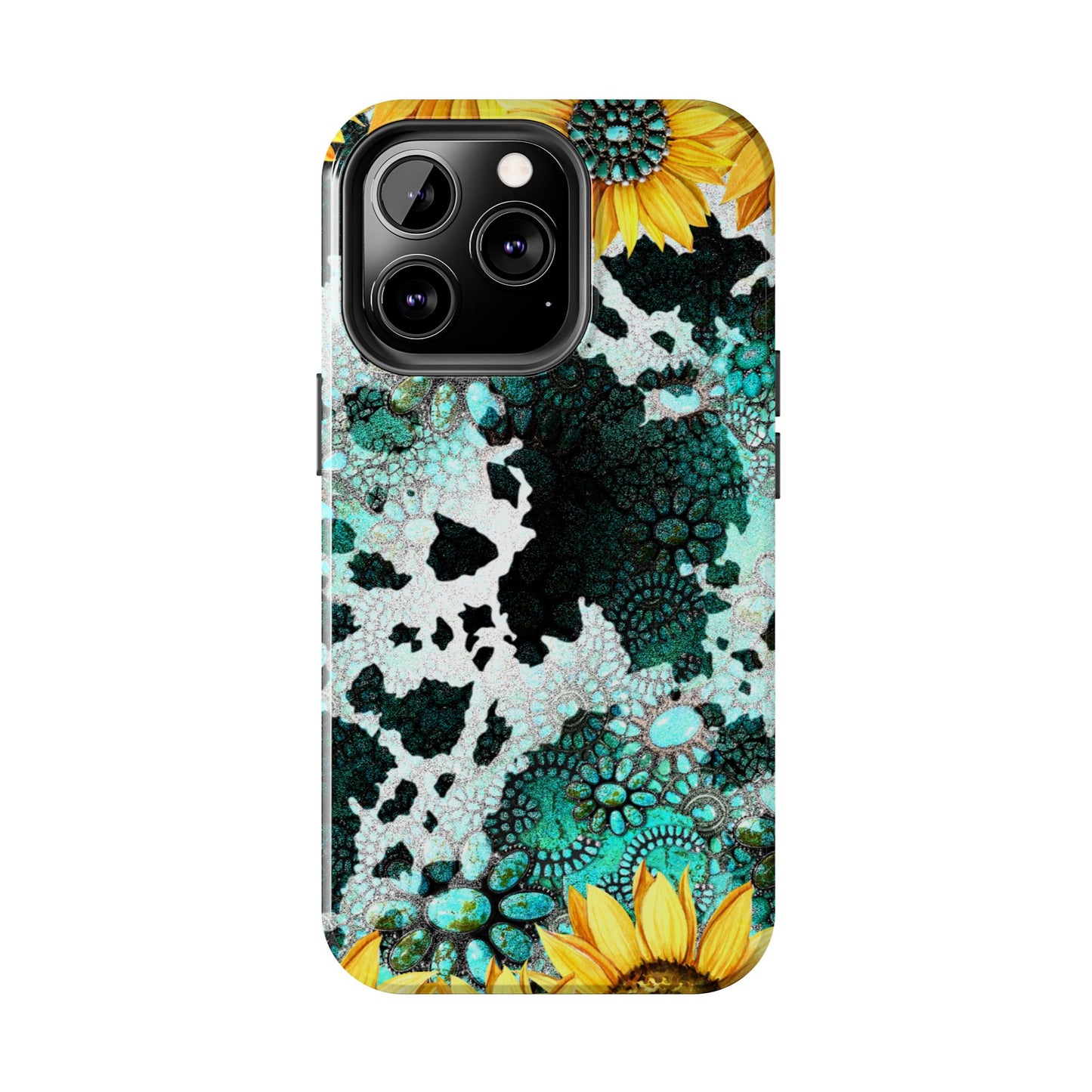 Boho Turquoise Sunflower Lace - iPhone Series Case