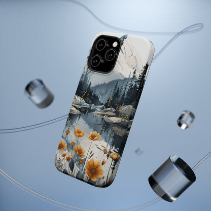 Silver Alpine Wildflower iPhone Case