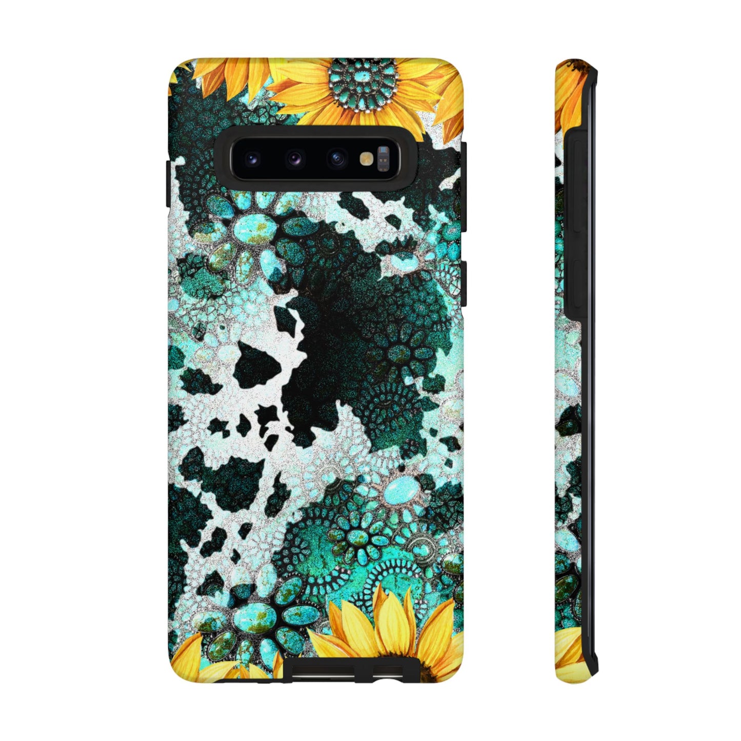 Boho Turquoise Sunflower Lace - Samsung Galaxy Series Case