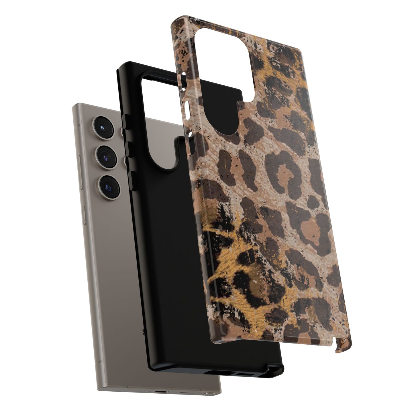 Vintage Distressed Leopard Print - Samsung Galaxy Series Case