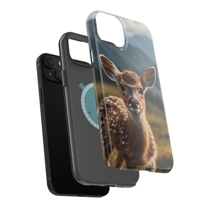 Gentle Fawn in Mountain Meadows MagSafe iPhone Case