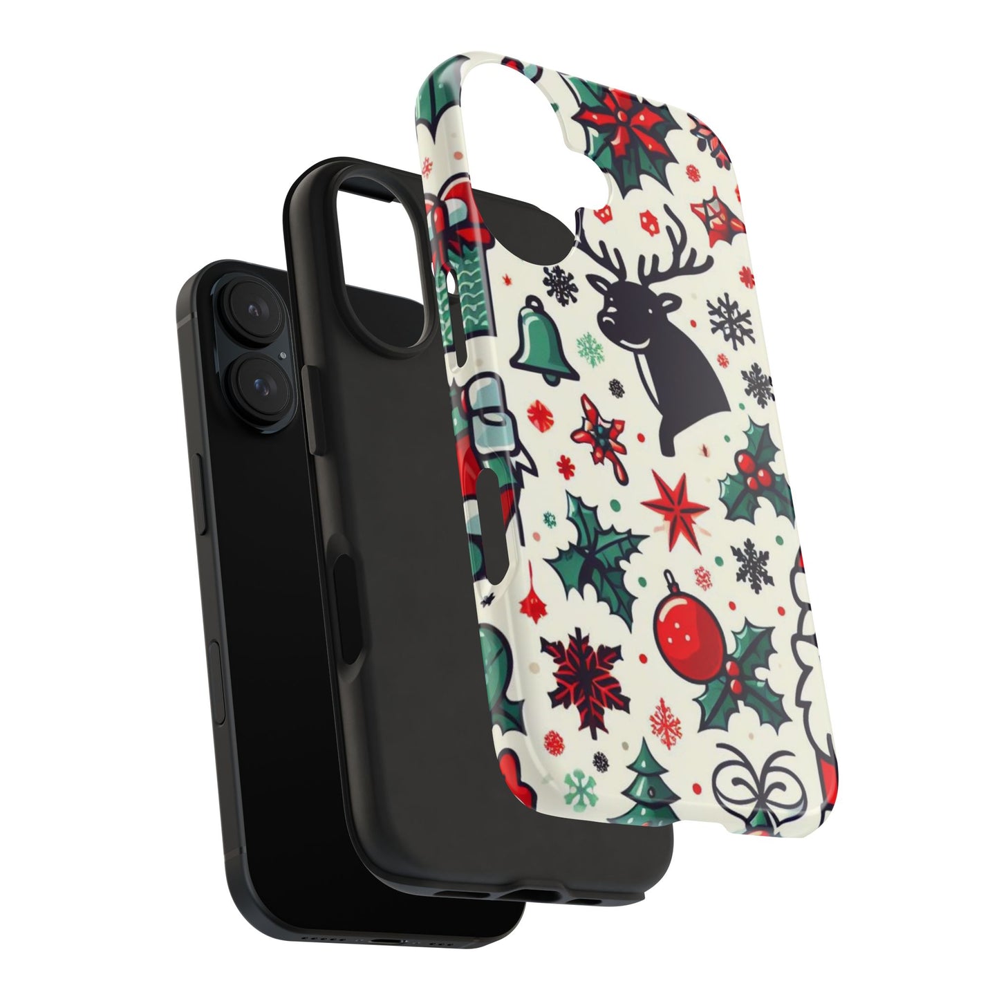 Cartoon Christmas Cheer – iPhone Case