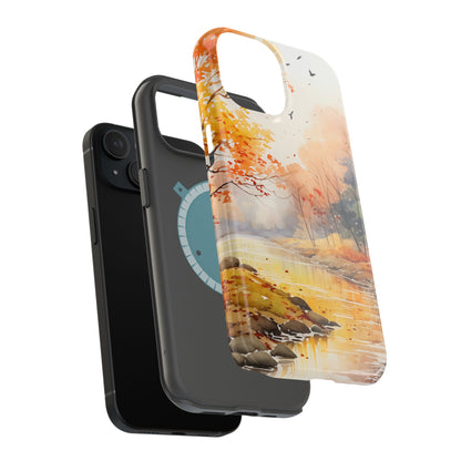 Autumn River Serenity – MagSafe iPhone Case