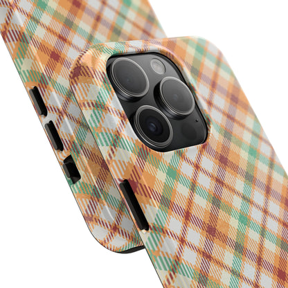 iPhone Case - Autumn Harvest Plaid Design