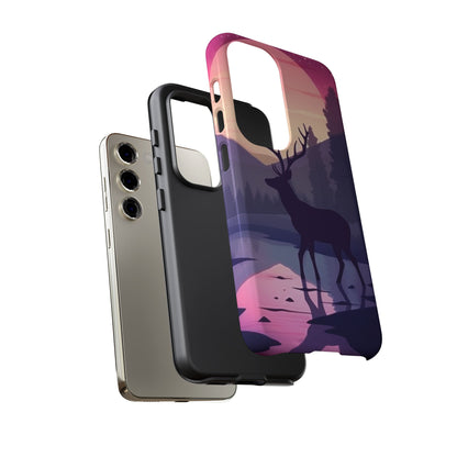 Twilight Elegance: Stag Reflection – Samsung Galaxy Case