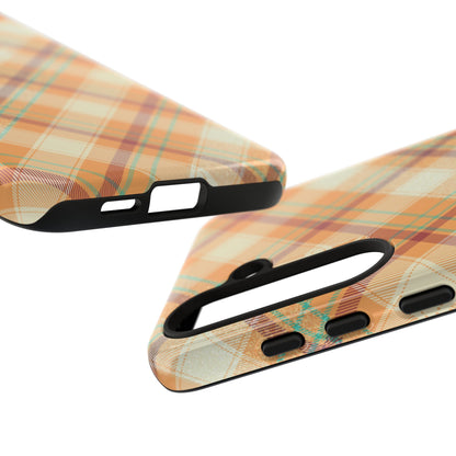 Samsung Galaxy Case - Warm Autumn Plaid Design