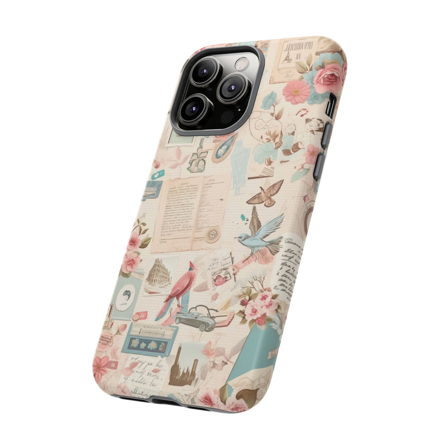 Vintage Collage iPhone Case - Retro Nostalgic Protective Cover