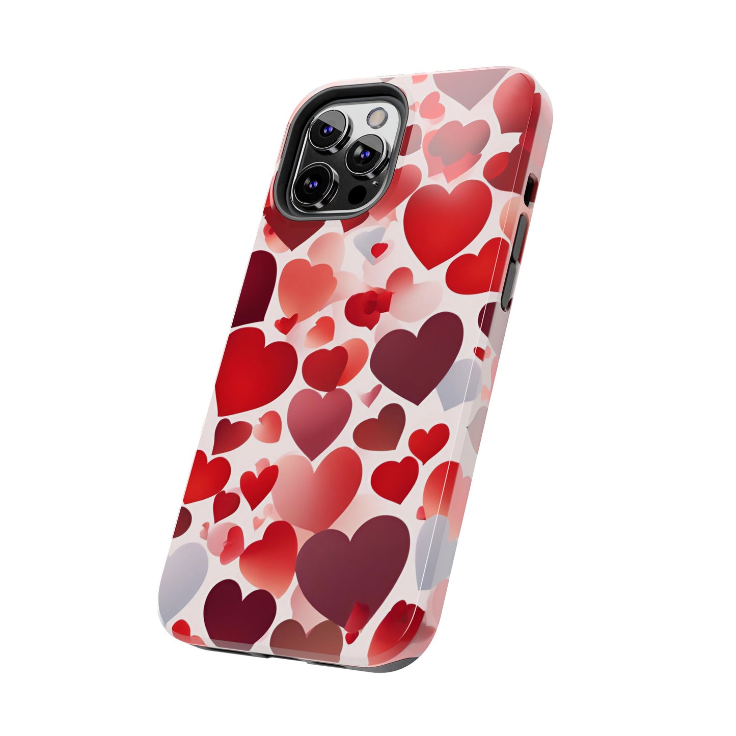 iPhone Case: Romantic Red Heart Gradient Case