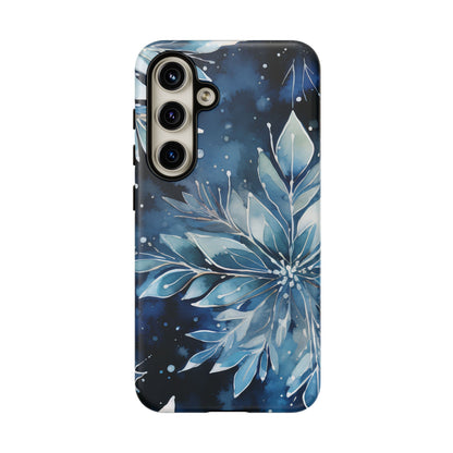 Winter’s Embrace – Blue Snowflake Samsung Galaxy Case